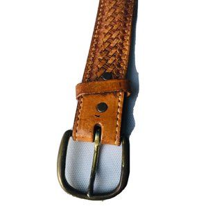 Tony Lama USA Made Brown Leather Belt Size 30 Men